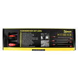Screwdriver set 6 pcs long