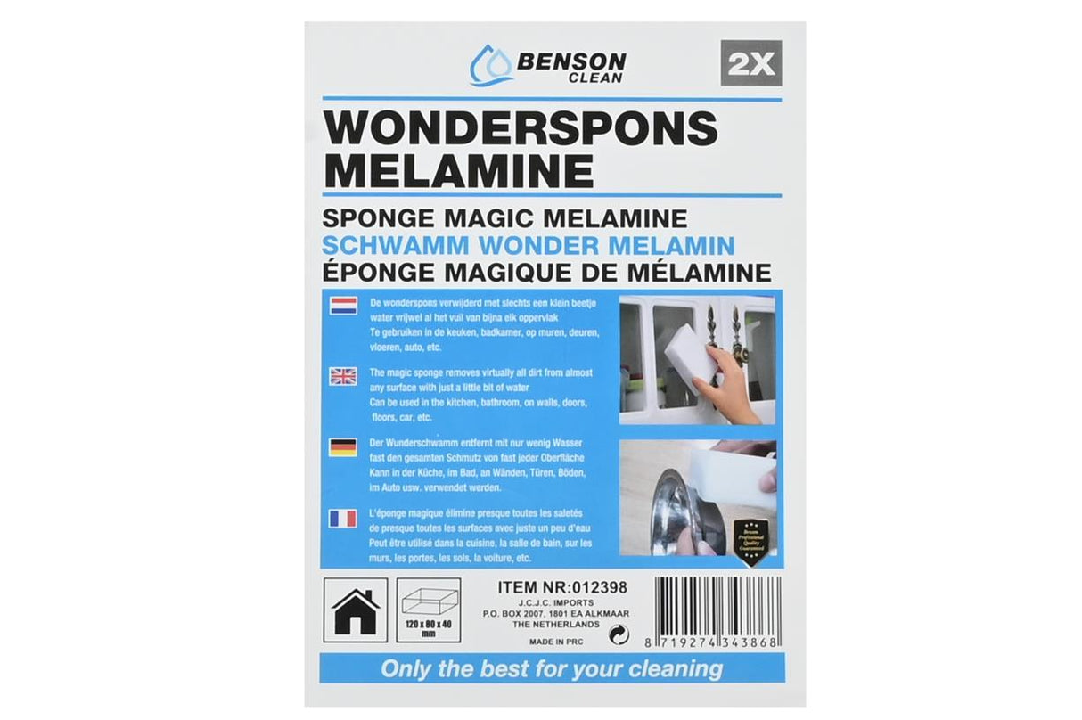 Éponge magique de mélamine 2 pcs