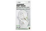 Zuignap met haak kunststof wit 2 dlg ø55 mm