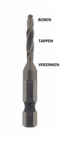 Boor tap set 6 dlg