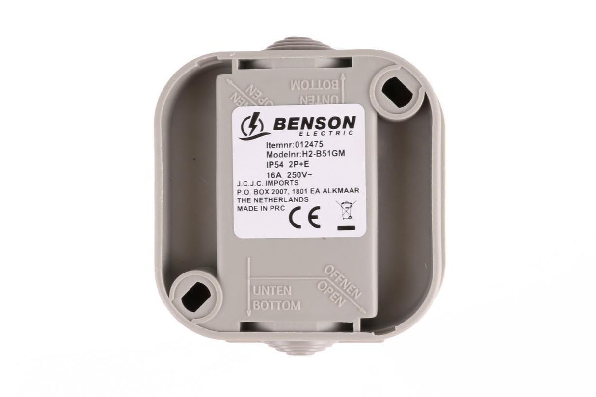Stopcontact 1-voudig waterdicht IP54