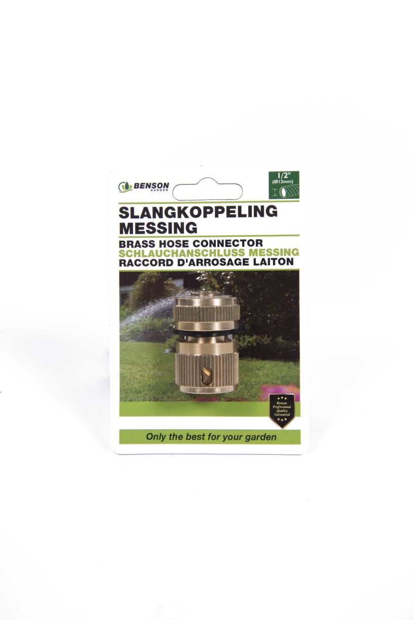 Slangkoppeling messing 1/2"