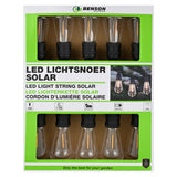 LED-Lichtkabel 10 Stück 7,5 m Solar 800 mAh IP44