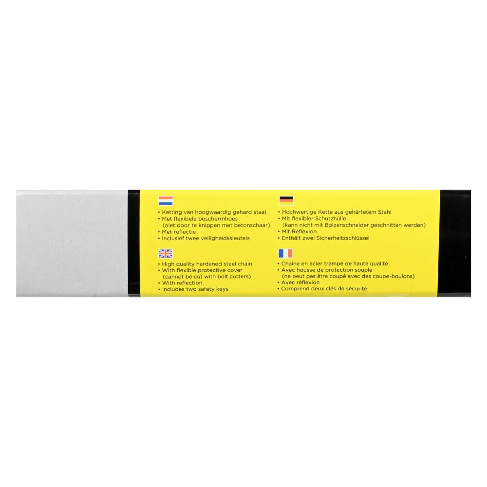 Chain padlock + safety cover safelock 8 x 1200 mm reflection