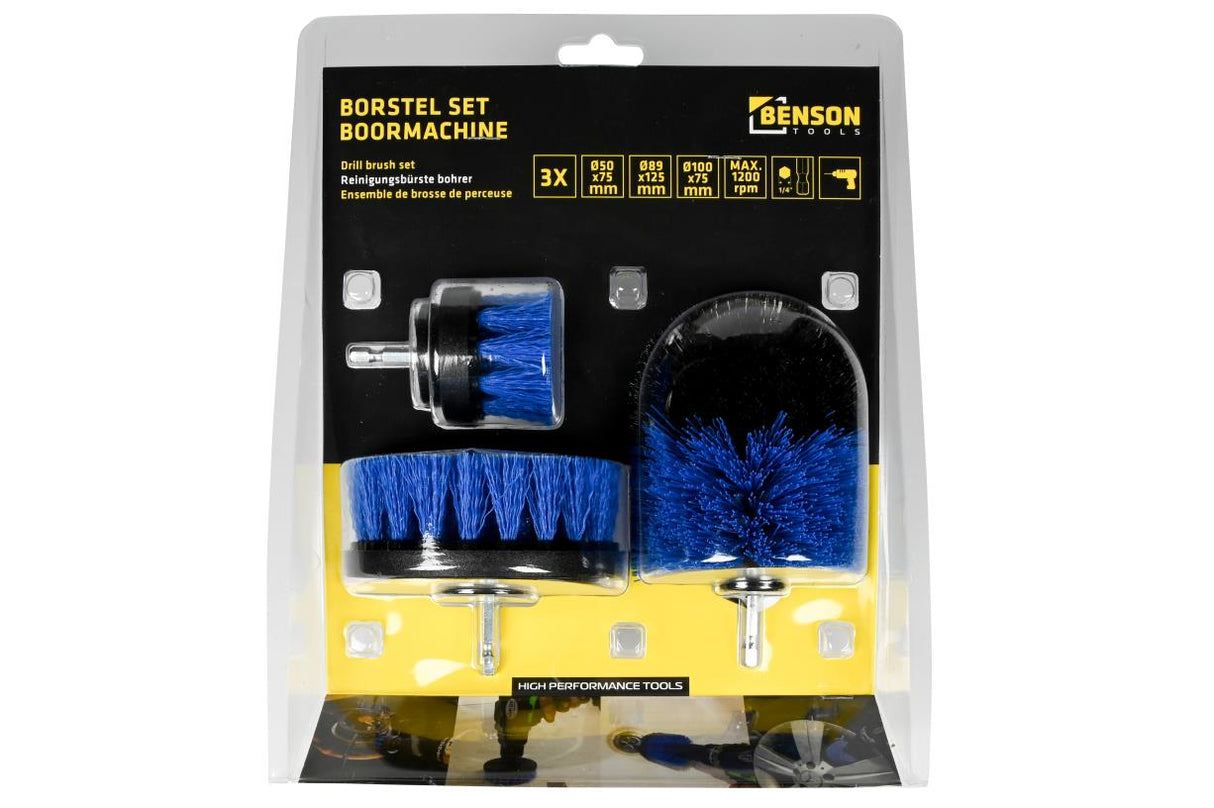 Drill brush set 3 pcs