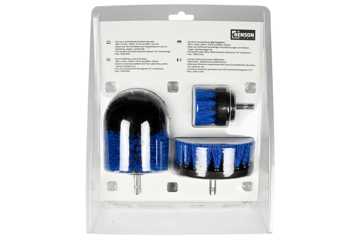 Drill brush set 3 pcs