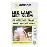 LED clamp lamp 3W rechargeable + dimmable