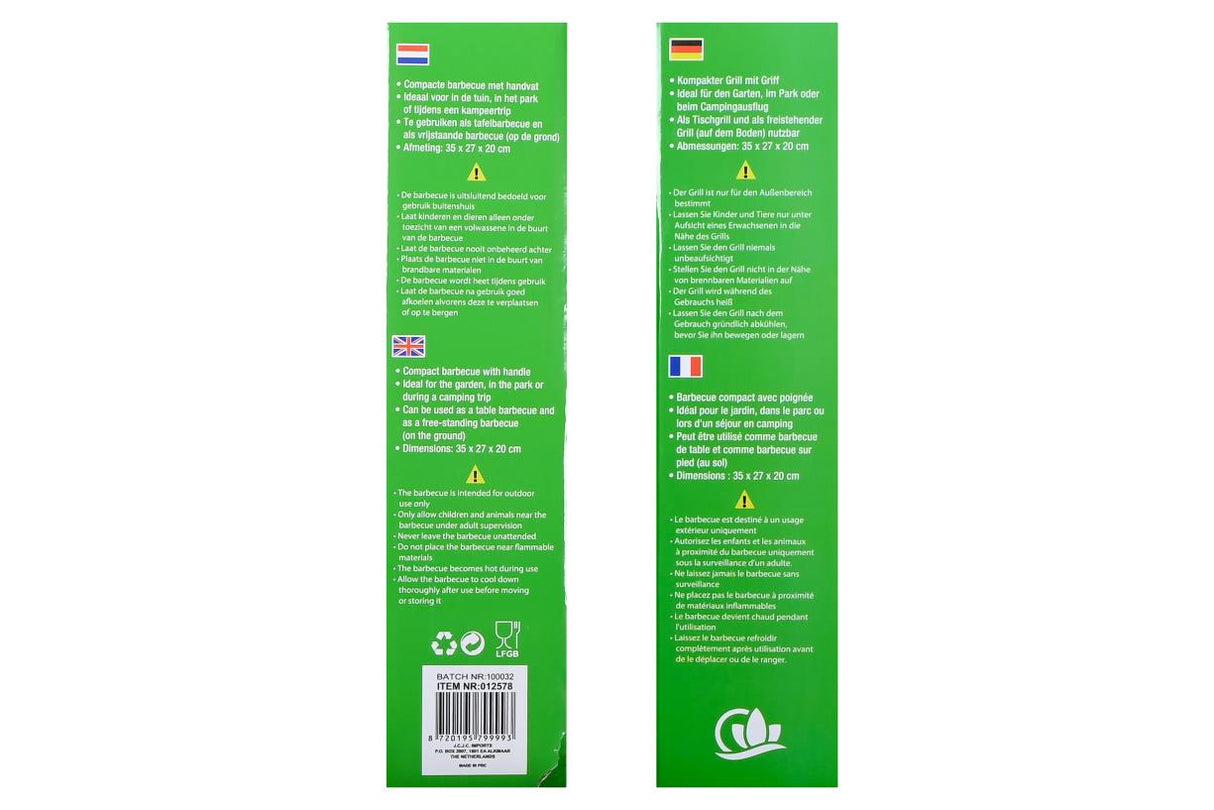 BBQ compact met handvat