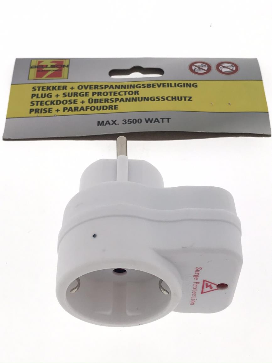 Steckdosenadapter + Überspannungsschutz