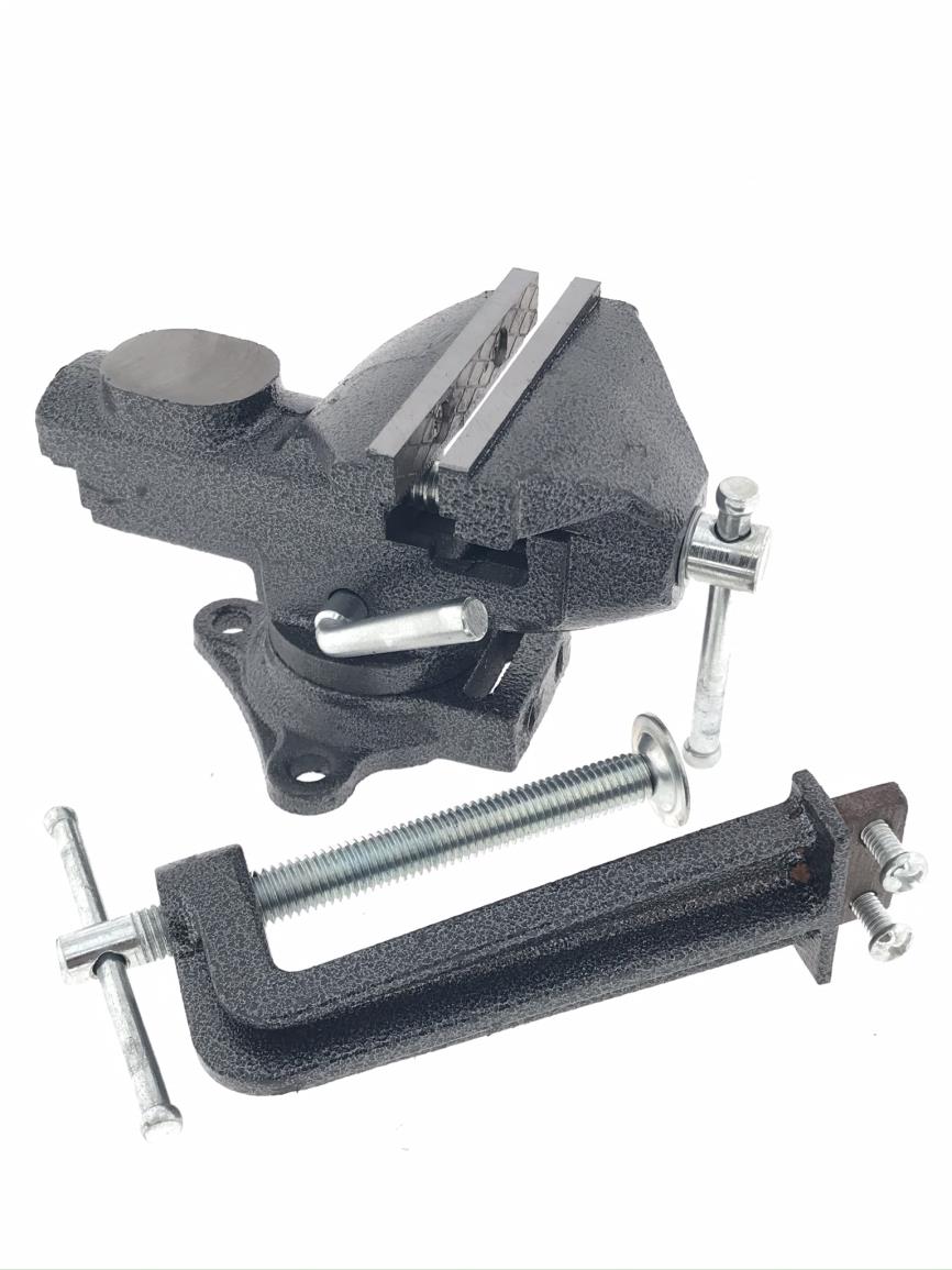 Bankschroef 75 mm 2-in-1