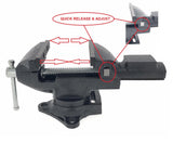 Bankschroef 80 mm quick release
