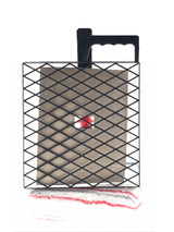 Vachtroller met telescopische steel 80 cm met verfrooster