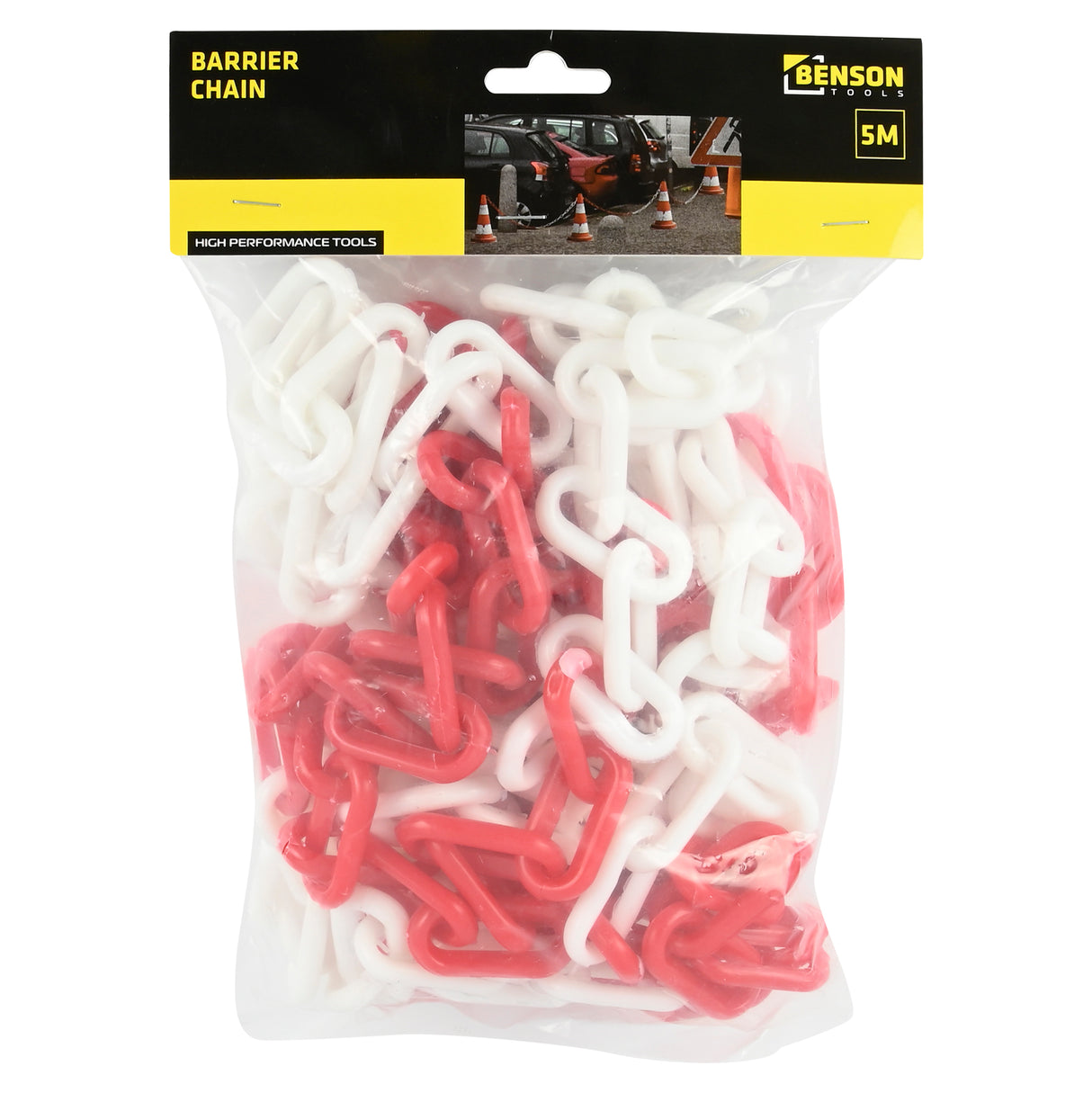 Absperrkette 5 m rot weiss