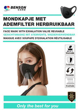 Masque avec soupape d'exhalation réutilisable