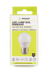 LED light bulb G45 5W E27 dimmable