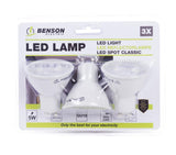 LED light GU10 5W 3 pcs dimmable