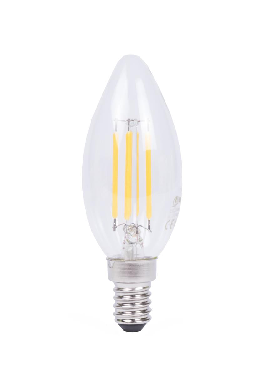 LED light candle filament C35 4W E14 dimable
