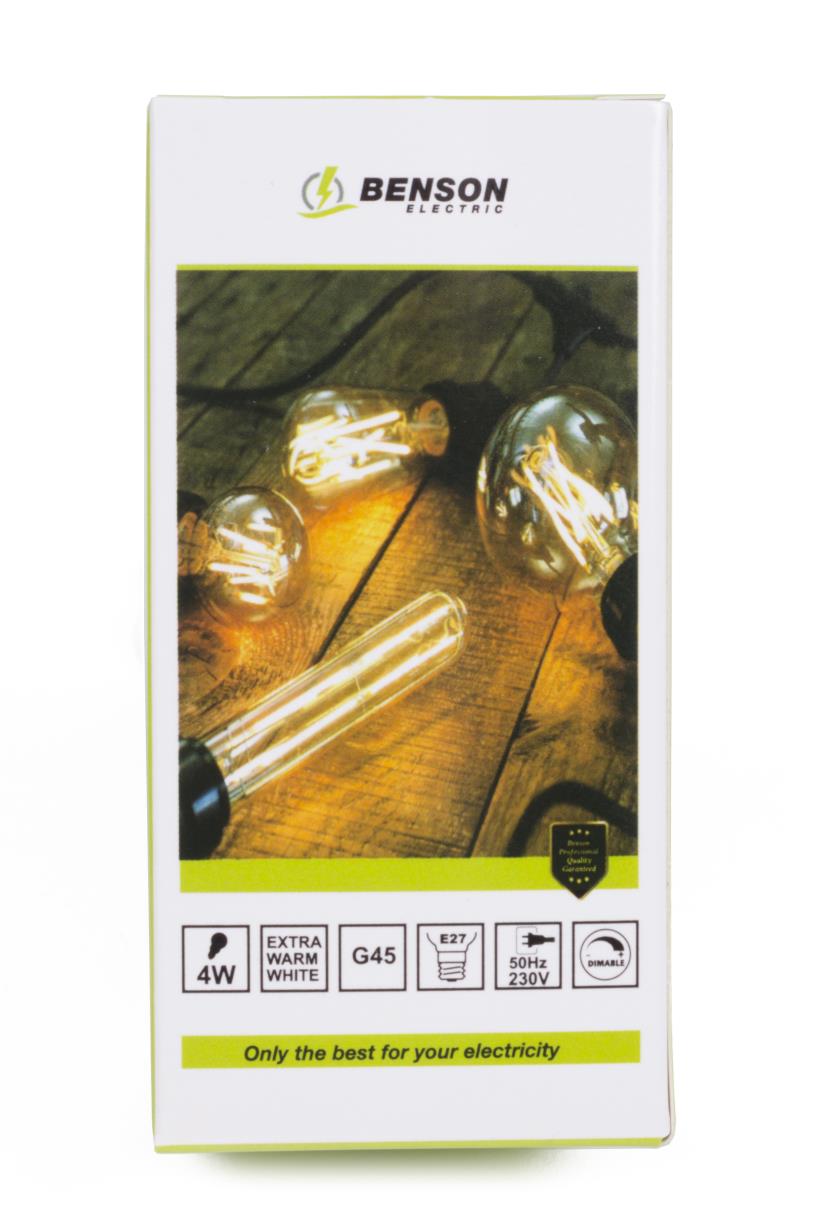 LED light bulb filament G45 4W E27 dimable