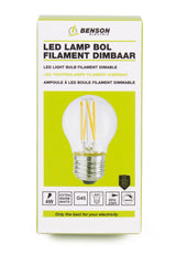 LED light bulb filament G45 4W E27 dimable