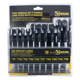 Jeu de clé torx en t longue 10 pcs avec support