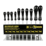 Jeu de clé torx en t longue 10 pcs avec support
