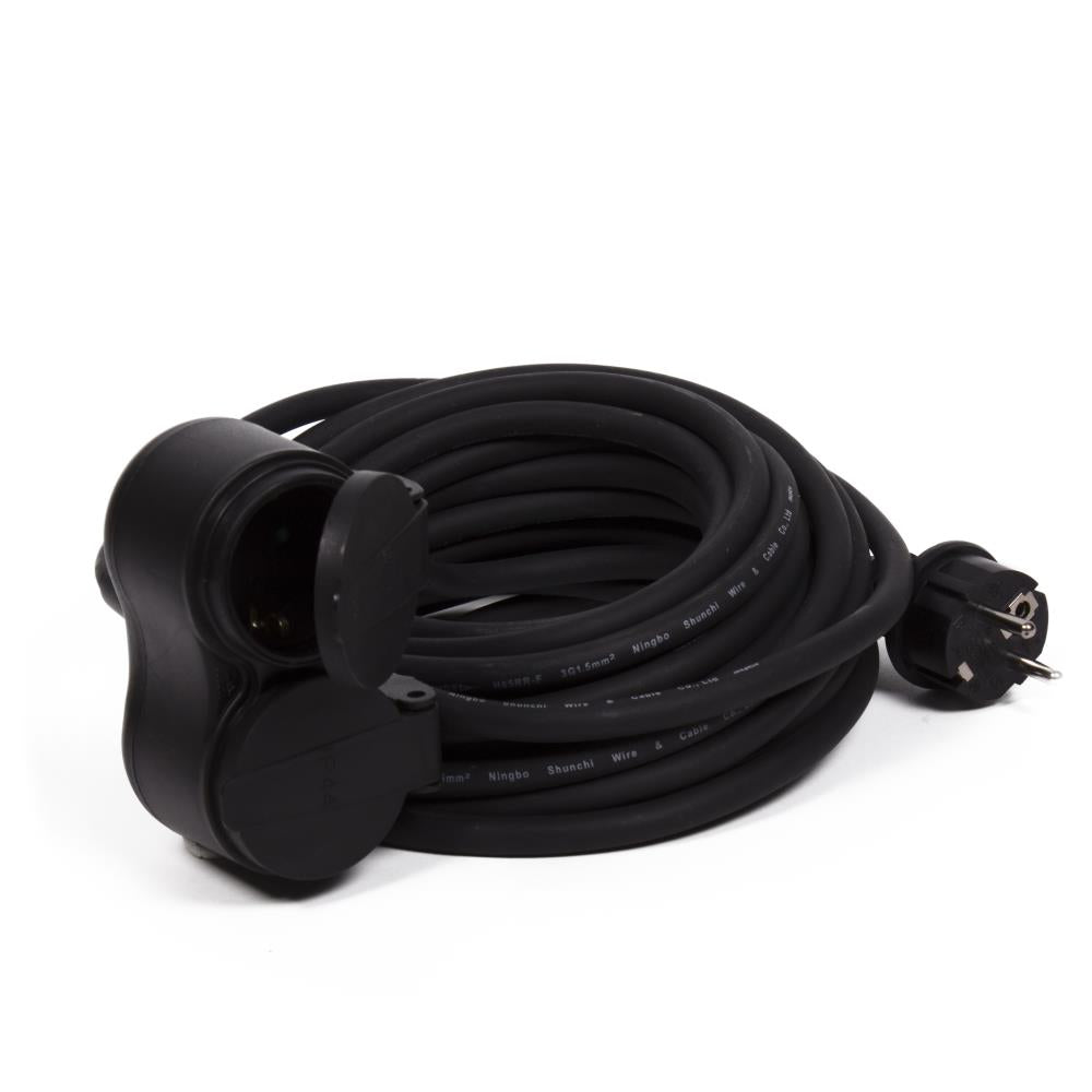 Verlängerungskabel + SK 3 x 1.5 20 m 2 Stecker Neopreen