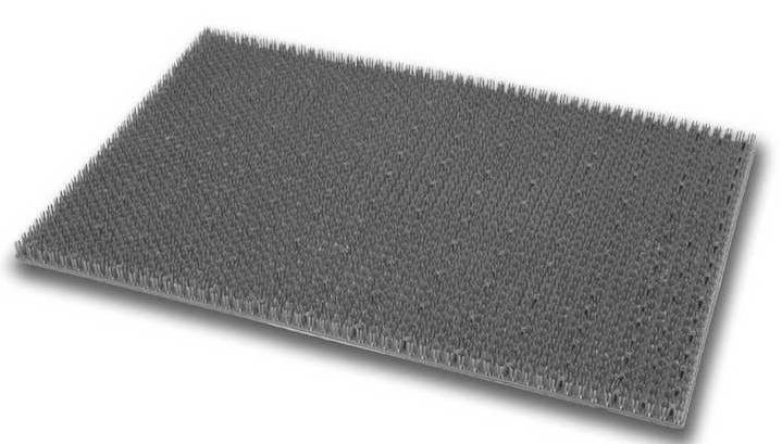 Door mat grass mat 40 x 60 cm gray