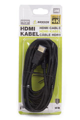 Câble HDMI 1.4 4k ultra hd gold plated 3 m