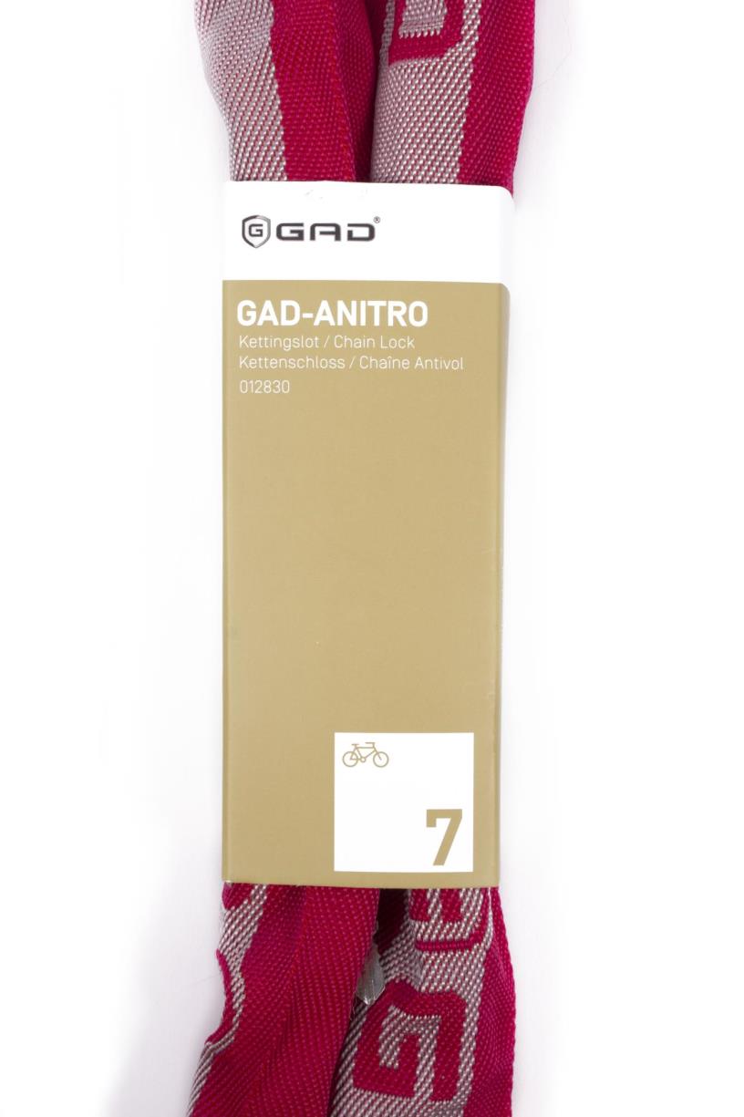 Chaîne antivol GAD-anitro 8 x 1100 mm rouge