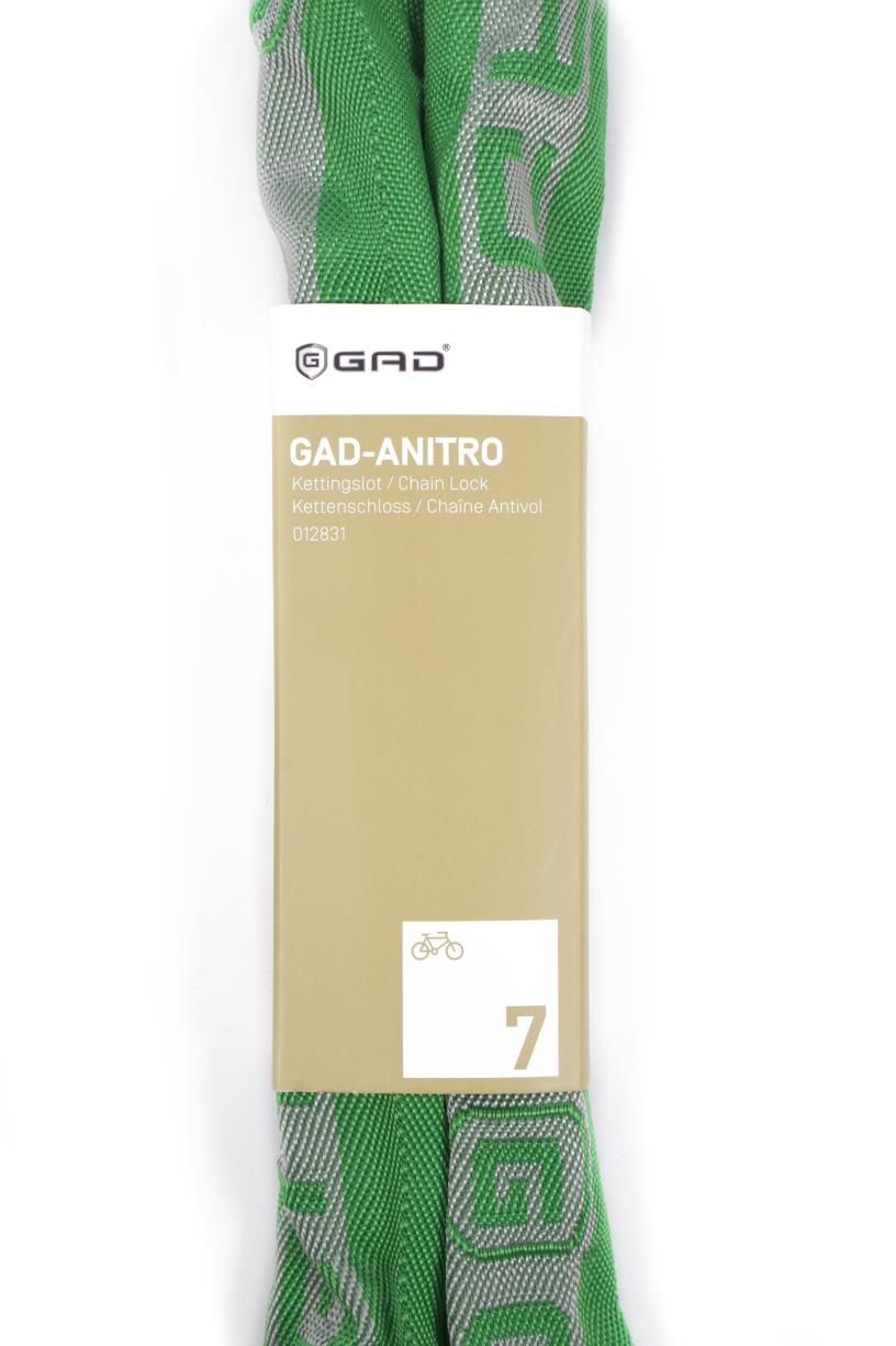 Chaîne antivol GAD-anitro 8 x 1100 mm vert