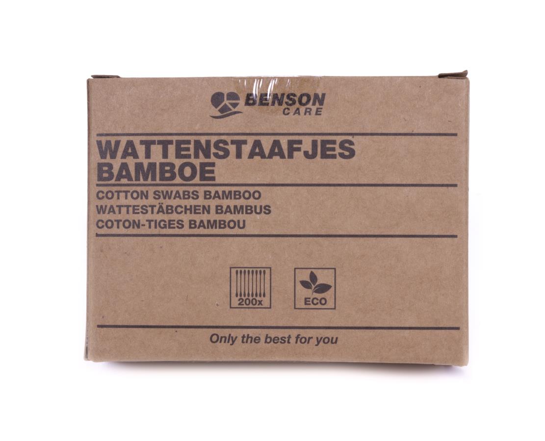 Coton-tiges bambou 200 pcs boite en carton