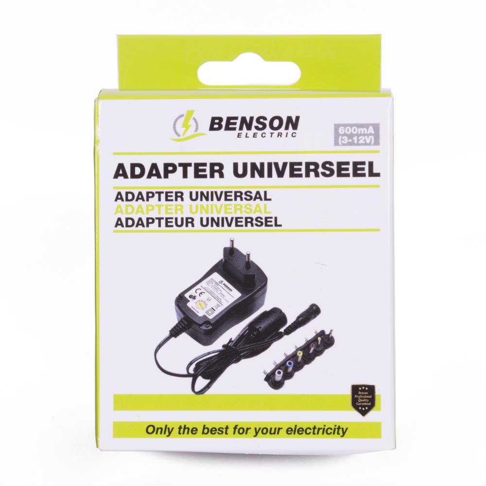 Adapter universeel 600 mA