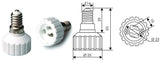 Douille lampe E14 vers GU10
