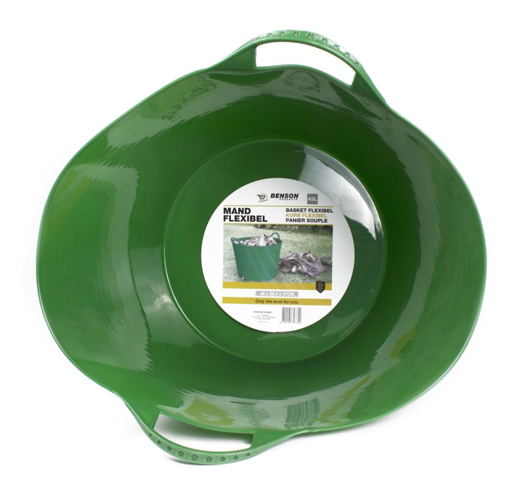 Basket flexible 45 ltr green