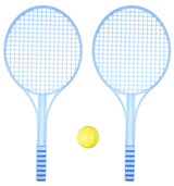 Raquette de tennis set plastique 3 Pcs