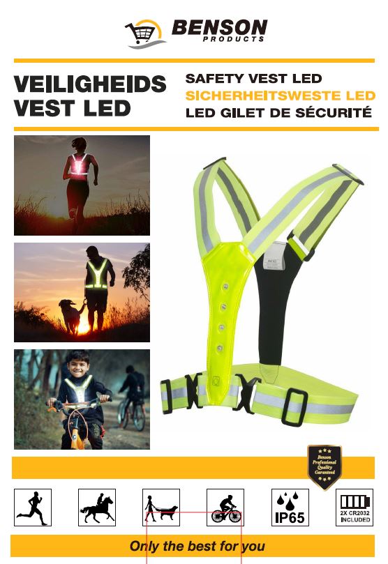 Safety vest led