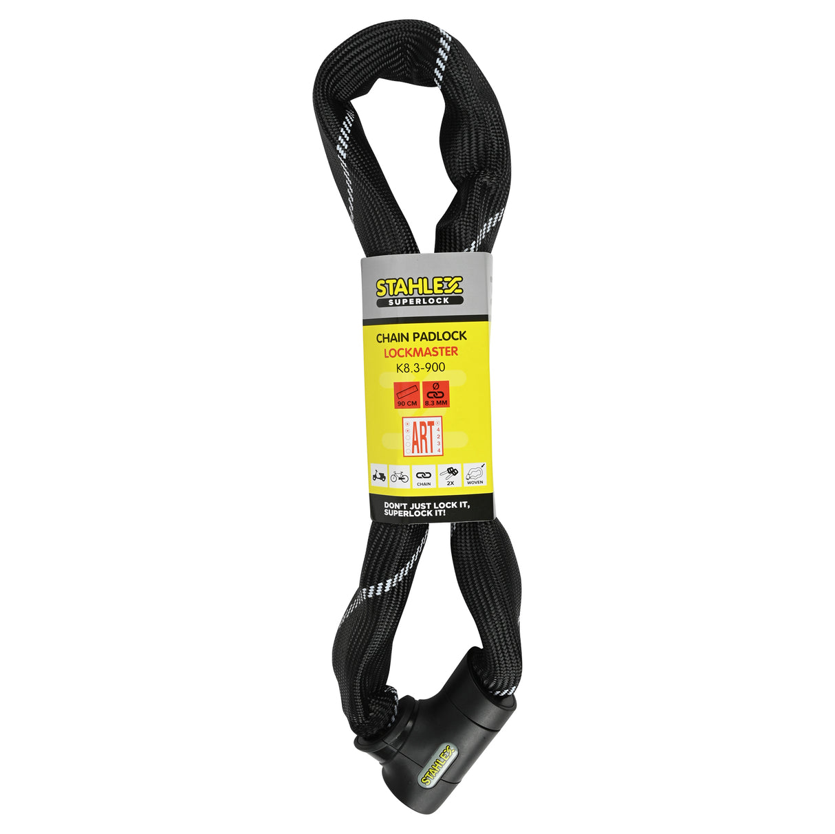 Chain padlock lockmaster ART** 8.3 x 900 mm