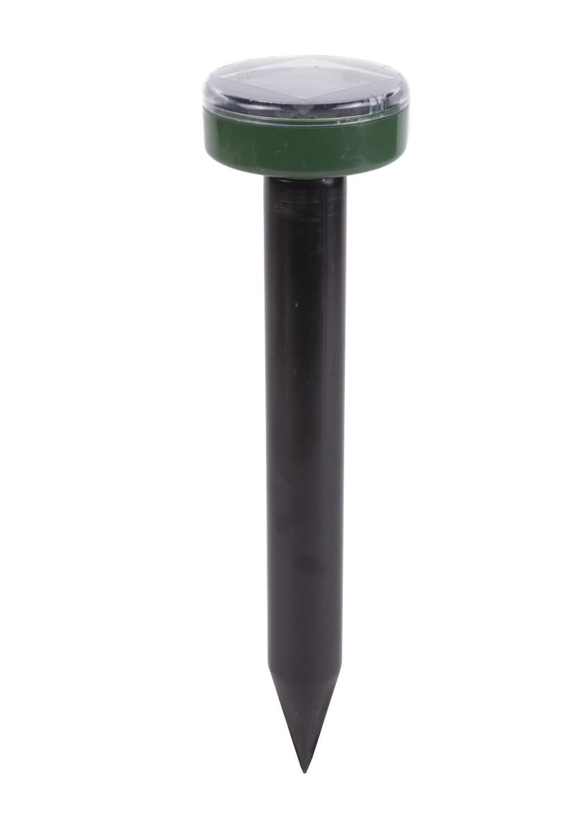 Solar powered mole repeller