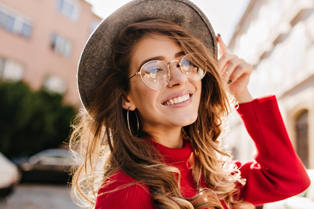 Lesebrille rund Metall Gold Mix