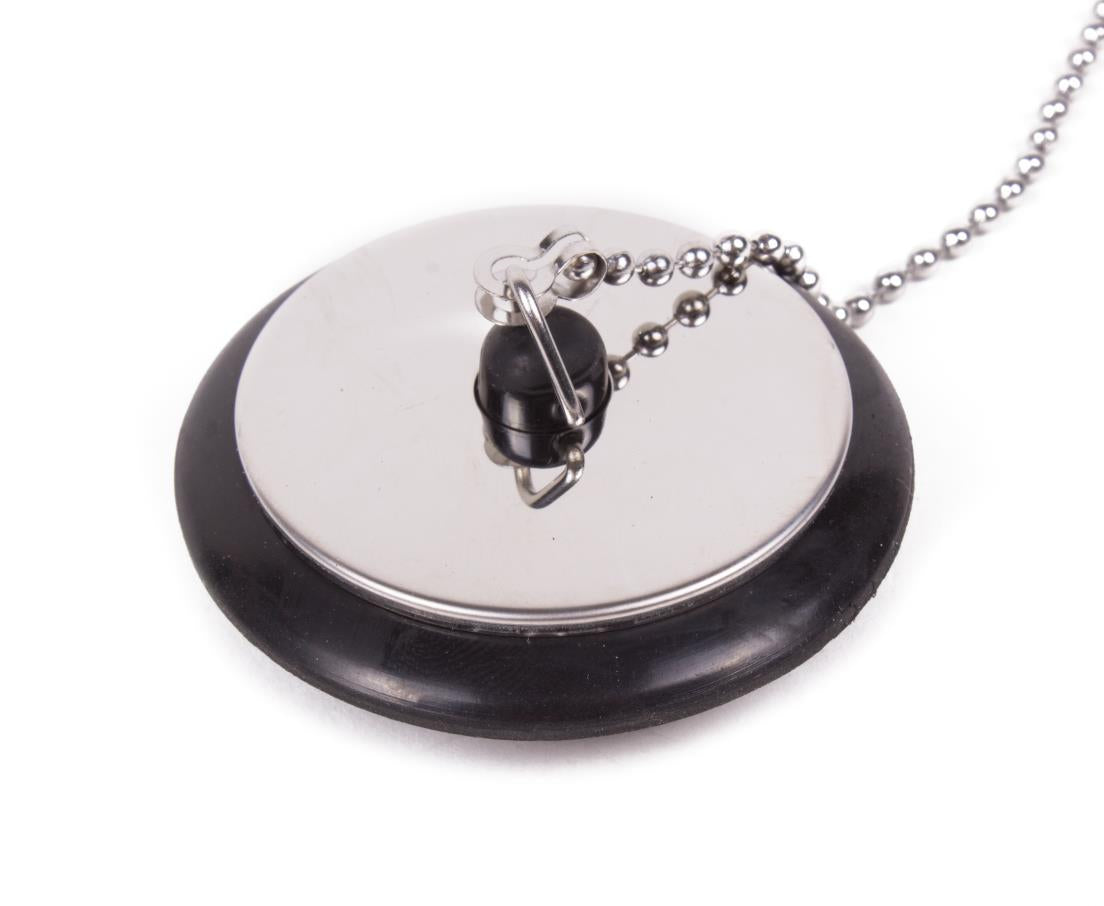 Bouchon d'évier 40 mm + inox chaîne 30 cm