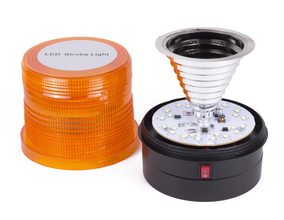 Balise de sécurité LED orange 2.4W