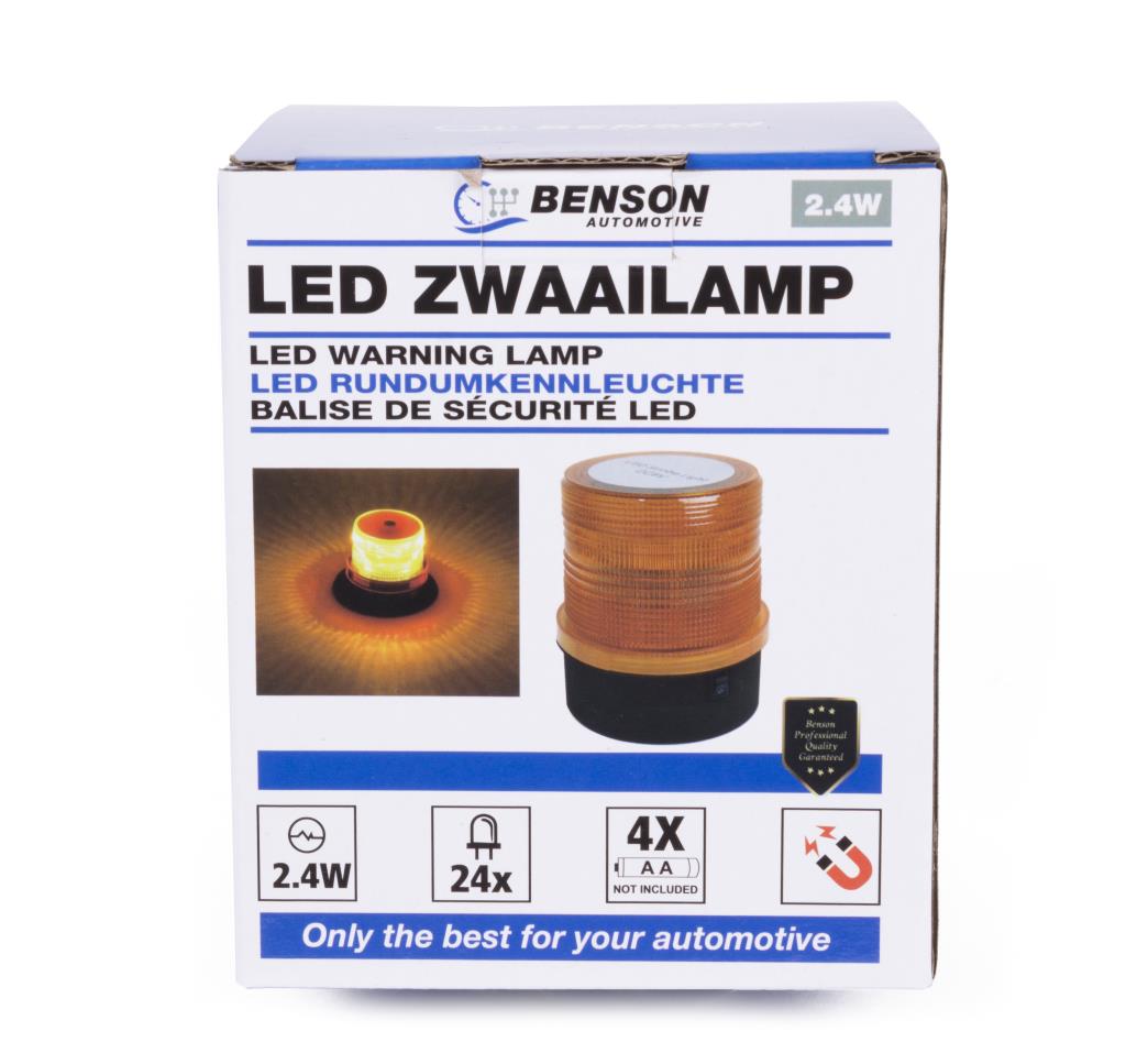 Balise de sécurité LED orange 2.4W