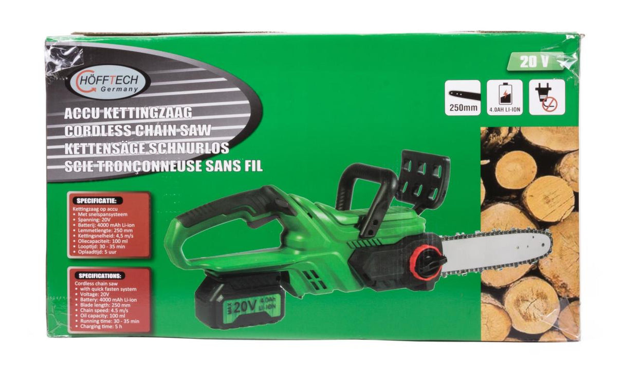 Cordless chain saw 20V 4000 mAh