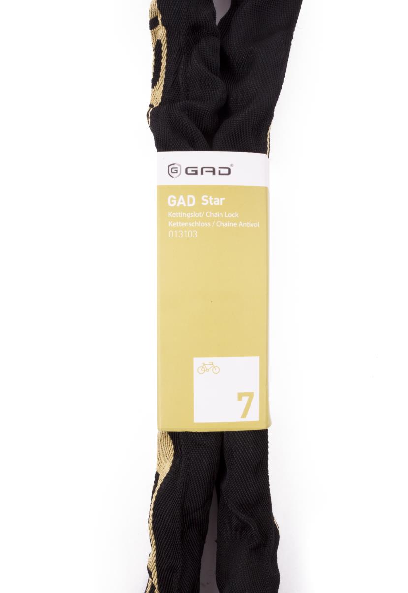 Chaîne antivol GAD-star 8 x 1200 mm laiton
