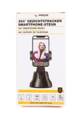 Phoneholder with face tracking 360°
