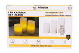 LED candles 3 pcs + remote