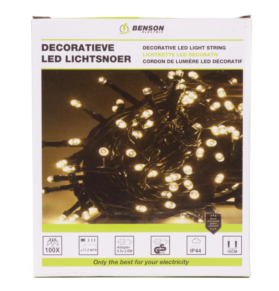 LED decorative light string warm white 100 LED 11.2 m