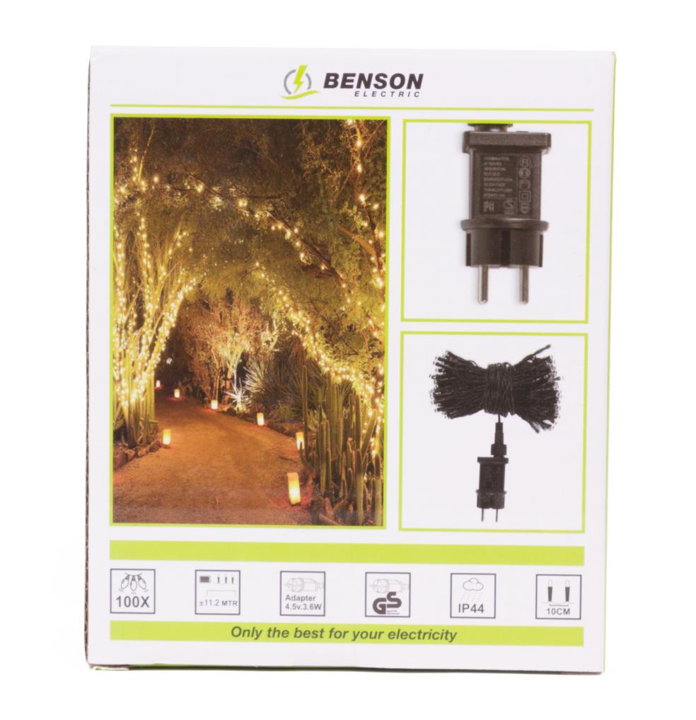 LED decorative light string warm white 100 LED 11.2 m