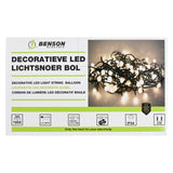 LED-Deko-Lichtschnur, Kugelfarbe, 100 LEDs, 9,3 mtr