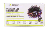 LED diamonds light string color 200 LED 24 m IP44
